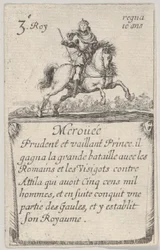 Meroüée Prudent et vaillant..., från Game of the Kings of France Jeu des Rois de Fran..., 1644.
