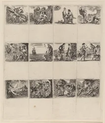 Mytologiska spelkort, 1644.