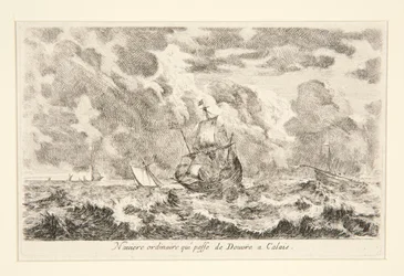 Ett vanligt fartyg som reser mellan Douvre och Calais, från serien Vues de ports de mar (Utsikt över sjöhamnar)