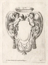 Ny modell för en kartusch, 1647.