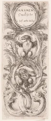 Tallrik, från serien Ornamenti o grottesche (Ornament eller grotesker)