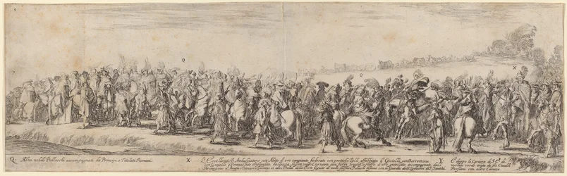 Polska adelsmän, hans excellens ambassadören och hans vagn, 1633.