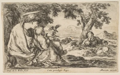 Vila på flykten till Egypten, ca. 1641.