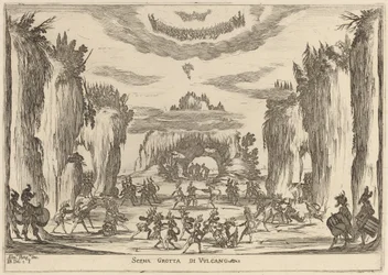 Grotto scen av Vulcano