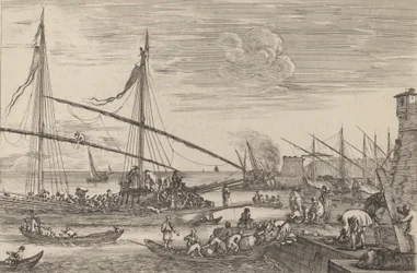 Fortifikationerna i Livorno, troligen ca. 16541655.