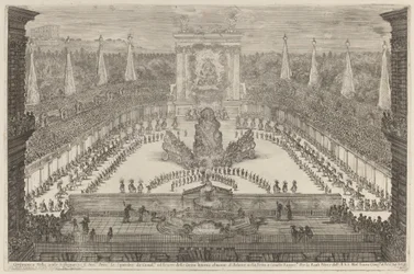 Prinsen av Toscana, hans hästtrupper och vagnar runt berget Atlas