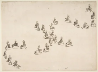Tjugofyra kavaljerer bildar en dubbel S, 1652.