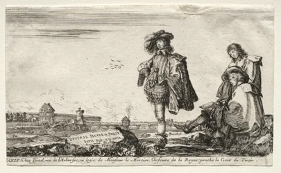 Olika figurer och landskap, 1649.