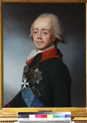 Paul I de Russie - Porträtt av kejsaren Paul I av Ryssland (1754-1801) - Stepan Semyonovich Shchukin (1762-1828). Olja på duk, efter 1798. Privat samling