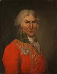 Porträtt av poeten greve Dmitrij Khvostov 1810-1889, ca 1808