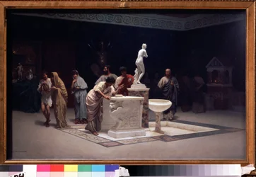 Dans le foyer des Maecena (Caius Cilnius Maecenas (ou Mecene) (vers 70 avant JC-8 avant JC) (I Maecenas