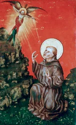 St Francis tar emot Stigmata, c1430-1451