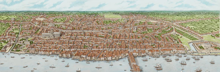 Det jakobinska London (vuxen), ca 1603-1625 (tusch och akvarell)