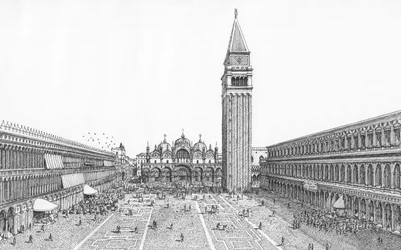 Piazza San Marco, Venedig, idag