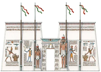 Den 10:e pylonen, Karnak, Egypten