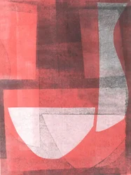 Bowl  Pitcher, 2015 (monoprint på papper)