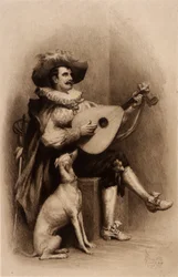 Musiker och hund