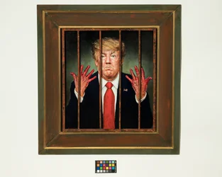 Trump Convicted, 2020 (olja på pannå)