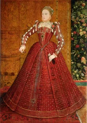 Porträtt av Elizabeth I av England The Hampden Portrait, ca 1563