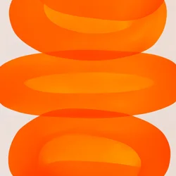 Staplade orange ovaler