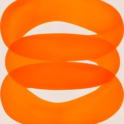Ljusa orangea ringar