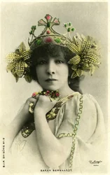 Henriette Rosine Bernard aka Sarah Bernhardt (1844-1923) som "The distant princess", en pjäs av Edmond Rostand. (s/v bild)