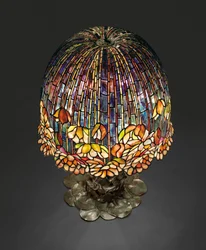 En bordslampa 