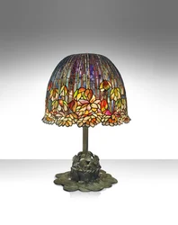En bordslampa 