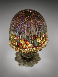 En bordslampa 