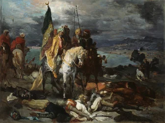 Saracener och korsfarare, ca. 1846.