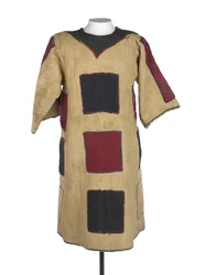 En av två dervischjibbahs som bärs av Wad El Nejumi och hans son, ca 1887 (textil)