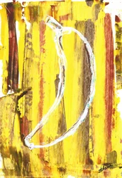 Abstrakt: Gul banan