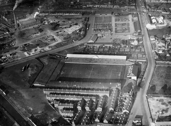 Notts County fotbollsplan, Meadow Lane, Nottingham, Nottinghamshire, 1927