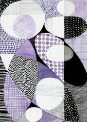 Abstrakt geometrisk lavendel