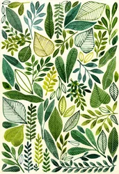 Blandning av botaniska blad