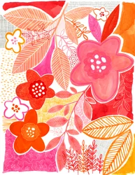 Färgsprakande blommor