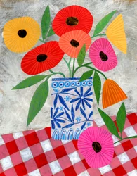 Färgsprakande sommarpoppies