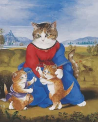 Illustration från Cats Galore! Ett kompendium över kultiverade katter (pub. 2015)