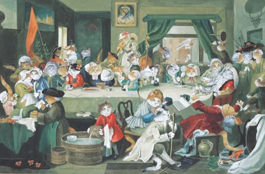 Illustration från Cats Galore! Ett kompendium över kultiverade katter (pub. 2015)