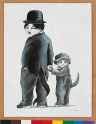 Illustration från Cats Galore! Ett kompendium över kultiverade katter (pub. 2015)