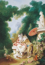 Illustration från Cats Galore! Ett kompendium över kultiverade katter (pub. 2015)