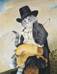Illustration från Cats Galore! Ett kompendium över kultiverade katter (pub. 2015)
