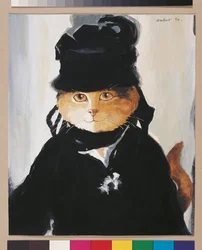 Illustration från Cats Galore! Ett kompendium över kultiverade katter (pub. 2015)