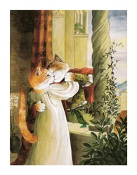 Illustration från Shakespeare Cats: Poster Book (publicerad 2016)
