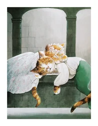 Illustration från Shakespeare Cats: Poster Book (publicerad 2016)