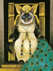 Illustration från Shakespeare Cats: Poster Book (publicerad 2016)