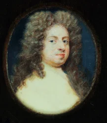 Sir Godfrey Kneller (akvarell på elfenben)
