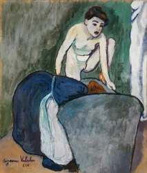 Girl, 1910 (pastell och olja på papper)