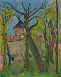 Landskap i Saint-Bernard Ain, 1932.