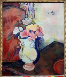 Vas med blommor. Målning av Suzanne Valadon (1865-1938)